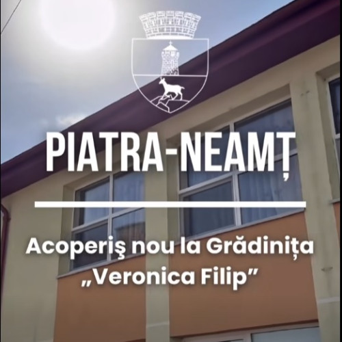 Grădinița Veronica Filip primește acoperiș nou înainte de începerea anului școlar