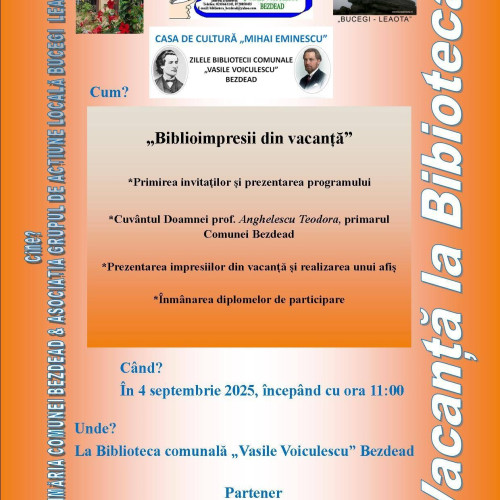 Biblioimpresii din vacanță în Bezdead