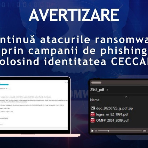 DNSC avertizează asupra unei campanii active de phishing