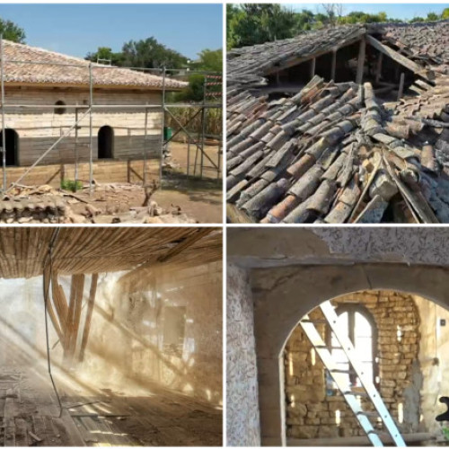 Geamia veche din Albești, reabilitată de voluntari, își recapătă strălucirea