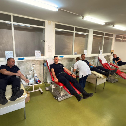 Pompierii botoșăneni donează sânge pentru Alexandra Georgiana și victimele accidentului