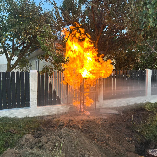 Incendiu într-o gospodărie din Trifești provocat de o conductă de gaz defectă