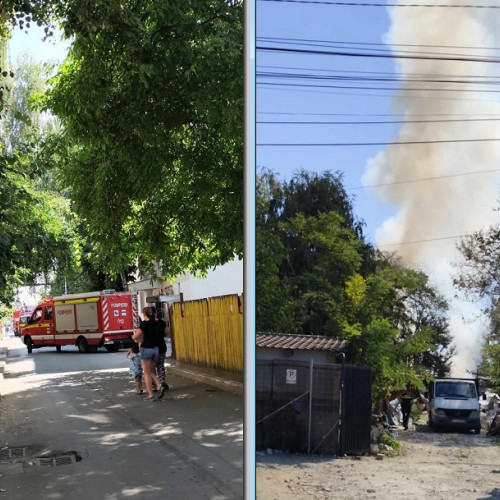 Incendiu într-o gospodărie din Botoșani, două anexe cuprinse de flăcări