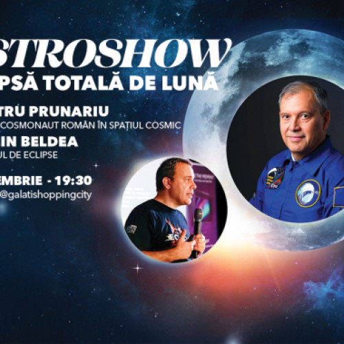 Dumitru Prunariu, invitat la AstroShow în Galați în ziua eclipsei totale de Lună