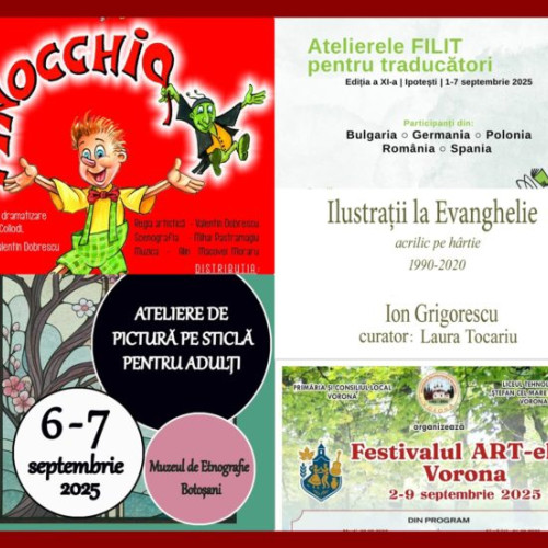 Primul weekend din toamnă aduce evenimente culturale la Botoșani