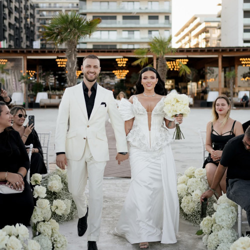 Bucurie mare pentru Oana Radu și Șerban Balaban: s-au căsătorit pe plaja Azimuth din Mamaia