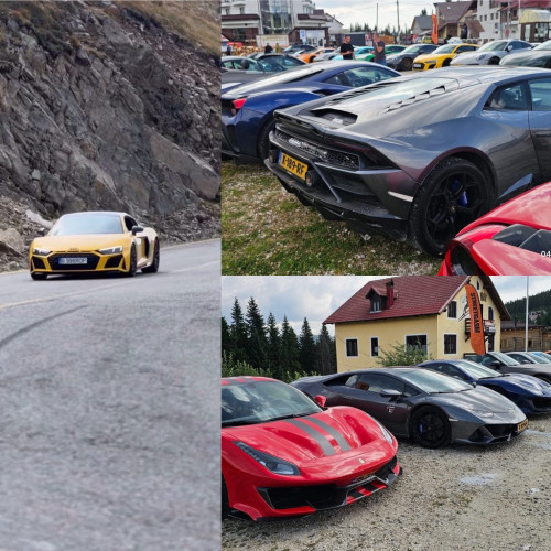 Zeci de supercaruri de lux poposesc pe Transalpina în cadrul caravanei StreetGasm