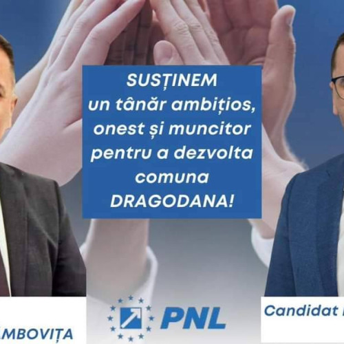 Virgil Guran, PNL promovează tineri cu inițiativă și curaj în comunitățile lor - Candidatul PNL la Primăria Dragodana, Ionuț Popa, susținut pentru funcția de primar