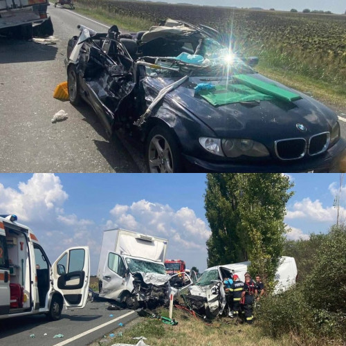 Accident grav la ieșirea din Șimand spre Arad, în 5 august 2025