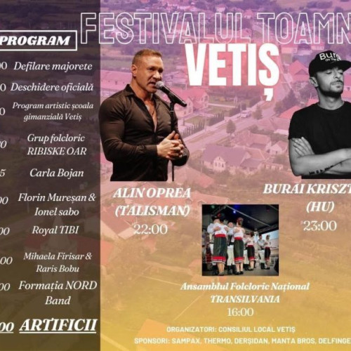 Festivalul Toamnei deschide porțile în comuna Vetiș
