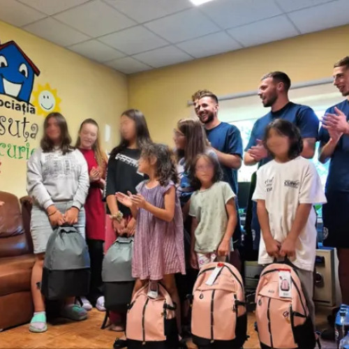 CFR Cluj și gesturi de bucurie pentru fetele de la Căsuța Bucuriei