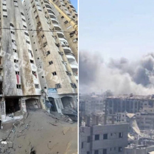 Ofensivă în Gaza: imagini din satelit și reacții la bombardamentele din oraș