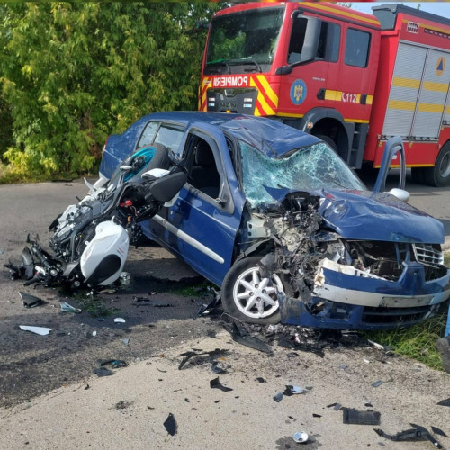 Accident rutier între Cosoba și Brezoaele: motociclist decedat, tânăr șofer rănit