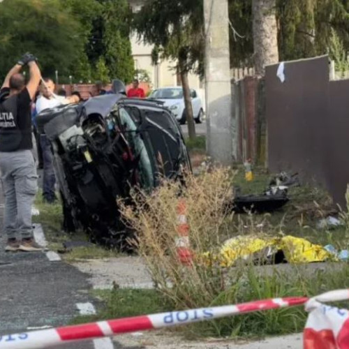 Accident rutier între două autoturisme pe o porțiune curbă, cu victime