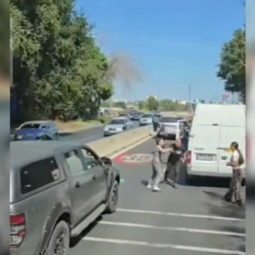 Șicanare în trafic pe DN39 la intrarea în Constanța, o altercație în plin