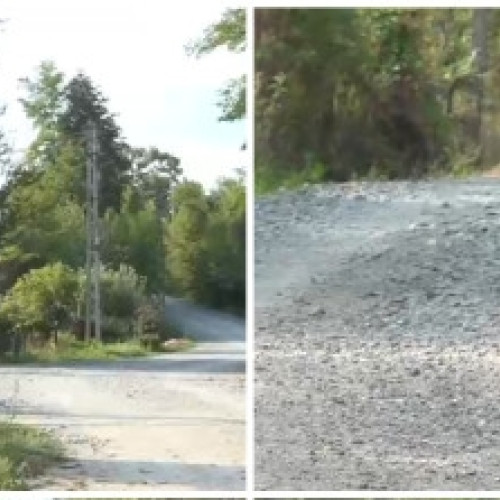 Drum important din comuna Alimpești rămâne neterminat după retragerea utilajelor