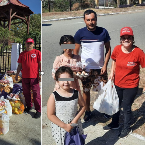 Satul Stejarul din Tulcea primește ajutoare din partea voluntarilor