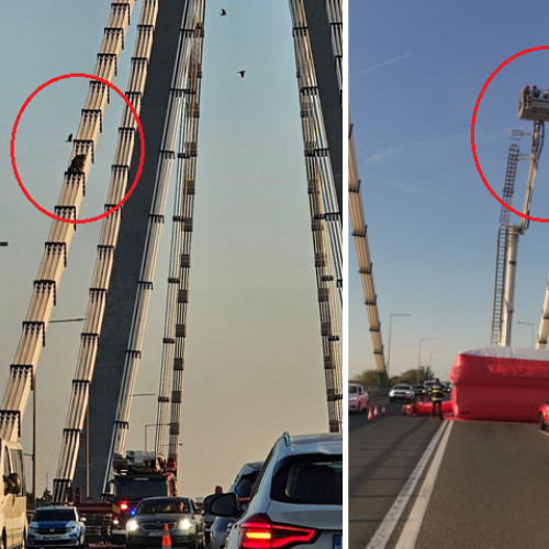 Bărbat pe podul de la Agigea a provocat blocarea traficului pe DN 39