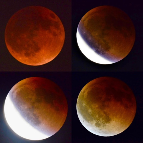 Eclipsa totală de lună surprinde Târgu Jiu sub umbrele „Luna Sângerie”