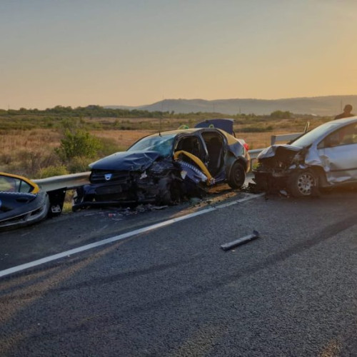 Accident rutier pe Dealul Viilor, între Walter și Halânga, în Mehedinți, provocat de o depășire neregulamentară