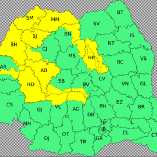 ANM anunță perioade de instabilitate în nordul Crişanei, Maramureş, vestul Transilvaniei şi în zone montane