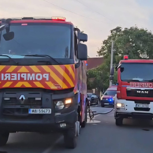 Incendiu într-o gospodărie din Mehedinți, aproape de tragedie domestică în Vânju Mare