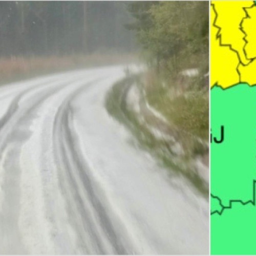 Vremea rea lovește nordul județului Vâlcea cu grindină și ploi torențiale