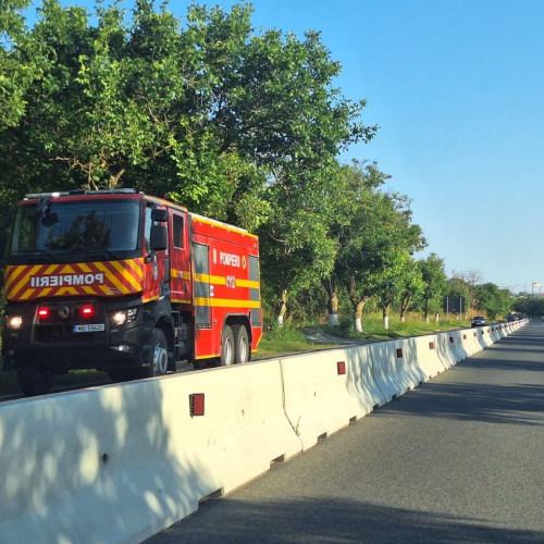 Incendiu într-un garaj din comuna 23 August, intervenție ISU Dobrogea