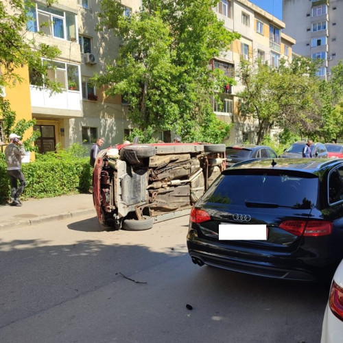 Accident rutier cu alcoolemie la fața locului