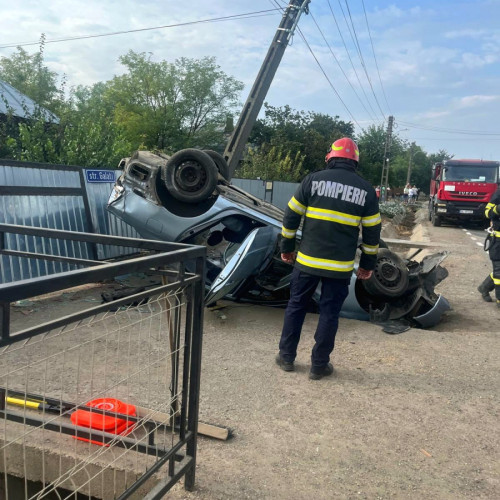 Gălăţean rănit grav într-un accident în Slobozia Conachi