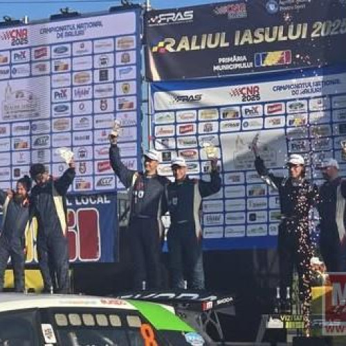 Echipajul botoșănenilor câștigă Cupa Dacia la Raliul Iașului