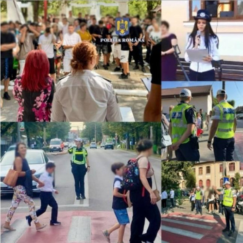 Poliția din Dârmovița? asigură siguranța la începutul anului școlar