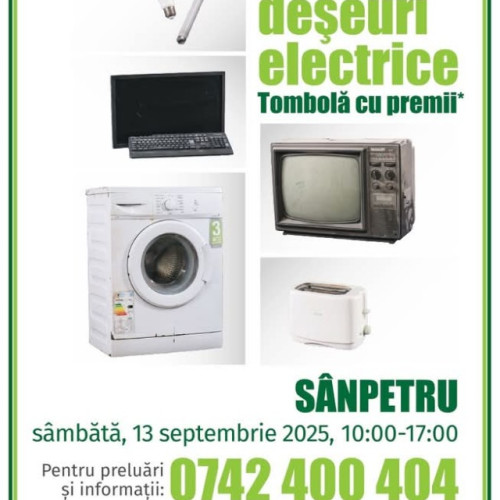 Sânpetru găzduiește campanie de colectare a deșeurilor electrice