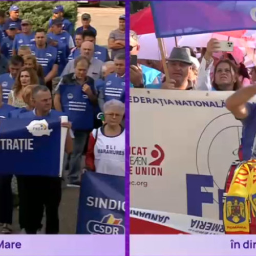 Profesori protestează în mai multe județe față de măsurile de austeritate
