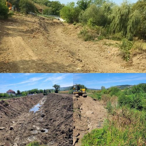Bolboși: decolmatarea pârâului Jilț pe 0,7 km pentru siguranță