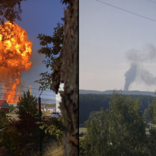 Explozie și incendiu la terminalul GPL din Vilnius