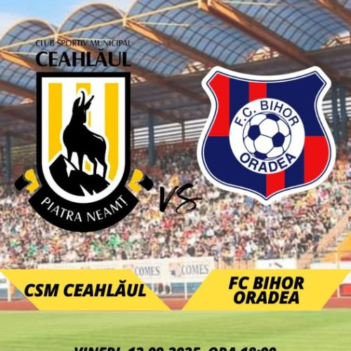 CSM Ceahlăul primește FC Bihor Oradea într-un meci crucial acasă