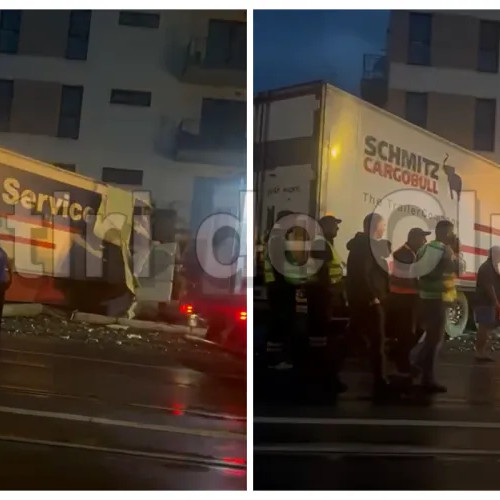 Accident grav cu TIR pe strada Oașului din Cluj-Napoca