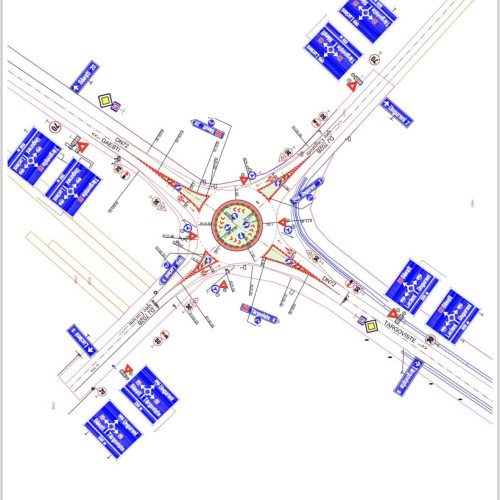 Lucieni: Finalul lunii martie aduce începerea lucrărilor la sensul giratoriu DN 72 - DJ 702 B pentru siguranța traficului
