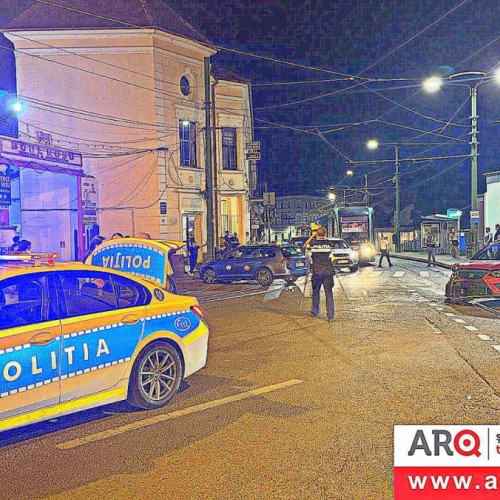 Accident în Arad în cartierul Boul Roșu, 5 persoane evaluate medical