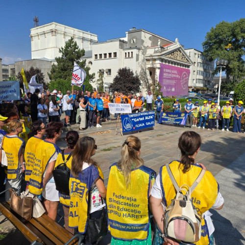 Proteste la Galați: sindicate cer demisia guvernului în a doua săptămână