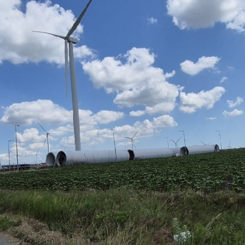 Parc eolian în Amzacea, Constanța, în etapa de încadrare