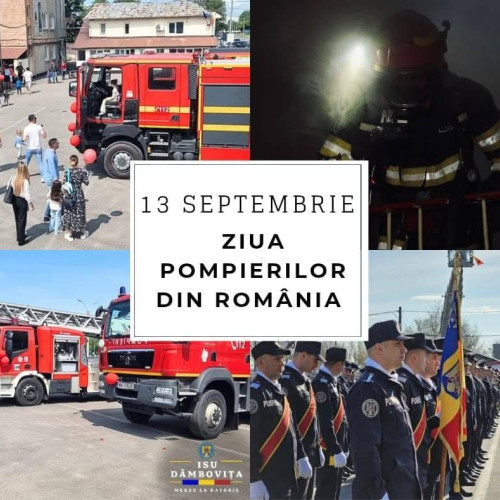 Ziua pompierilor sărbătorită în România cu porți deschise în Dâmbovița