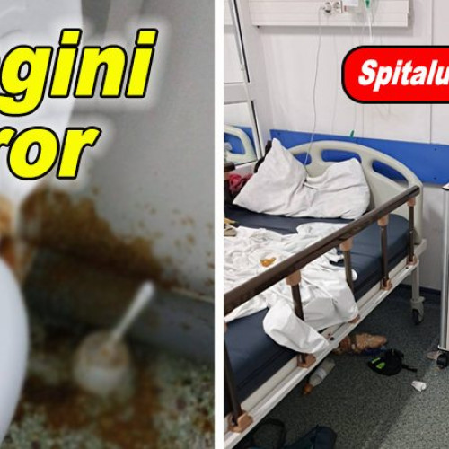 Imagini postate pe grupul Buzau Online surprind dezastrul lăsat de o pacientă din Pediatrie