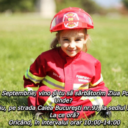 Ziua Pompierilor din România dedicată copiilor la Tg-Jiu