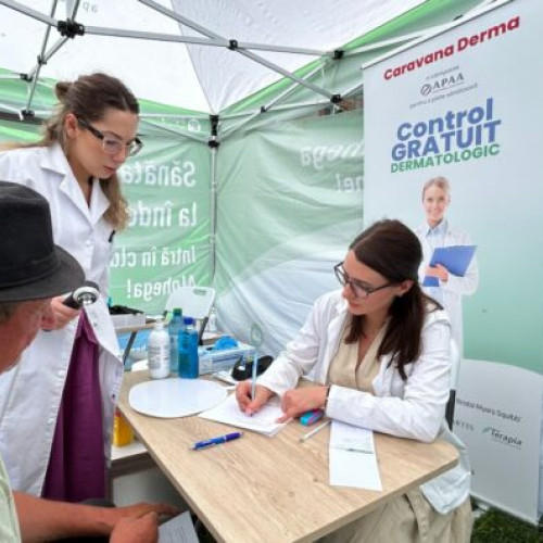 Caravana Derma oferă consultații dermatologice gratuite în șase orașe din România