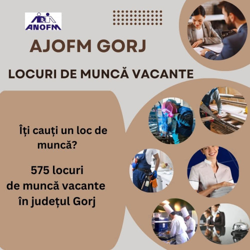 AJOFM Gorj anunță 575 locuri de muncă în mai multe meserii