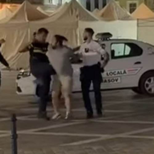 Brașov: imagini ale reținerii unui tânăr au declanșat anchetă
