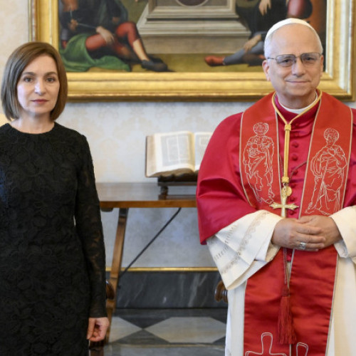 Papa Leon al XIV-lea primește Maia Sandu la Vatican