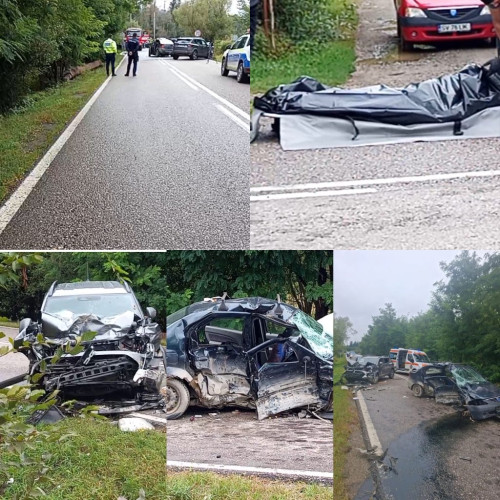 Accident grav pe DN 23E în Păltinoasa, cu patru răniți